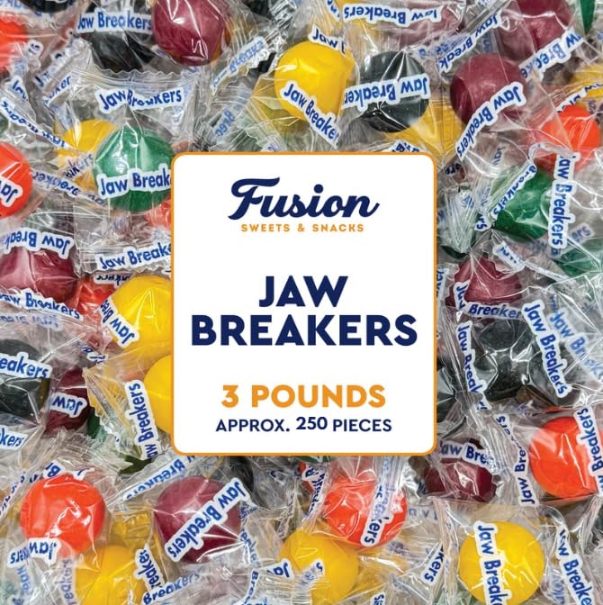 Fusion Sweets And Snacks bolsa frontal con jawbreakers, fácil reposición y almacenaje