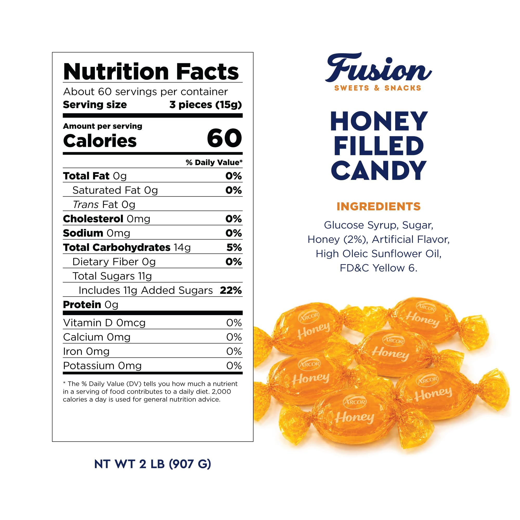 Fusion Sweets And Snacks caramelos envueltos individualmente listos para compartir
