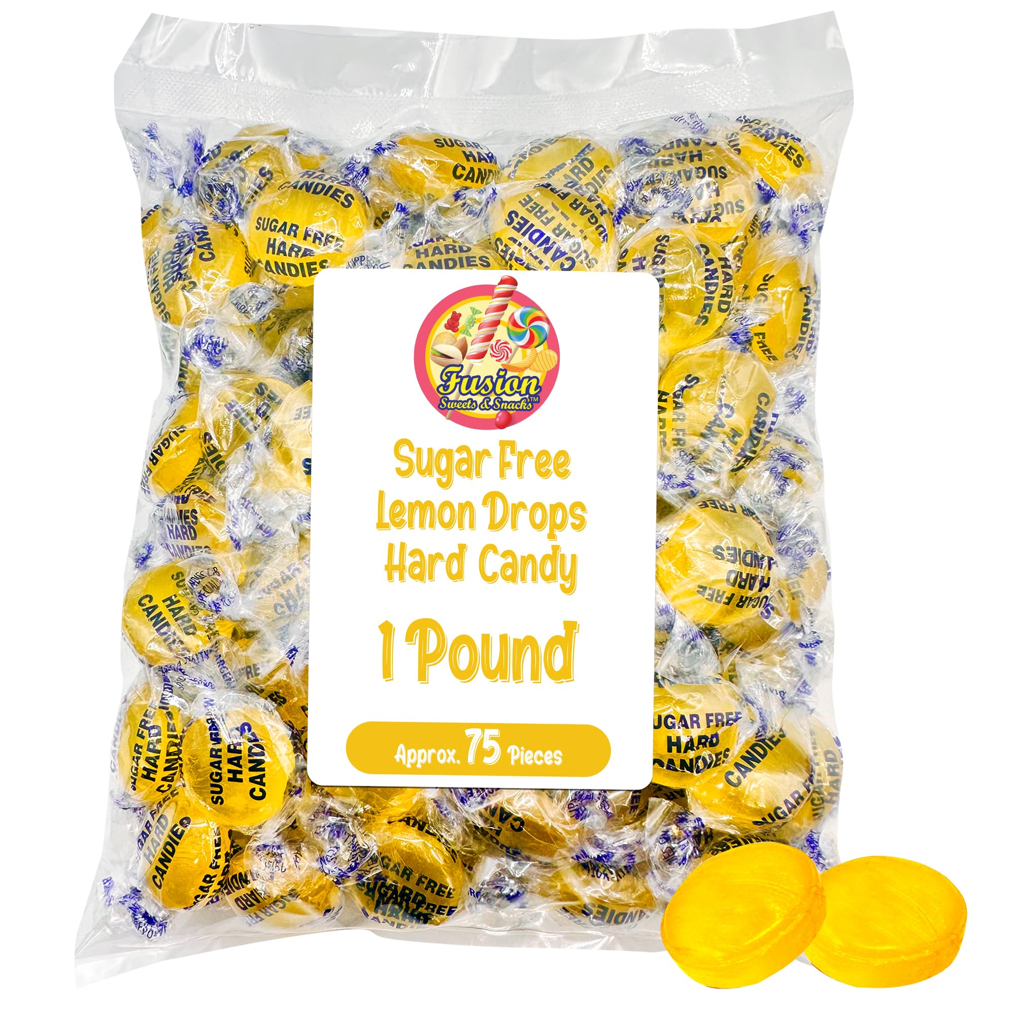 Fusion Sweets And Snacks bolsa frontal mostrando 1 libra y beneficio ahorro