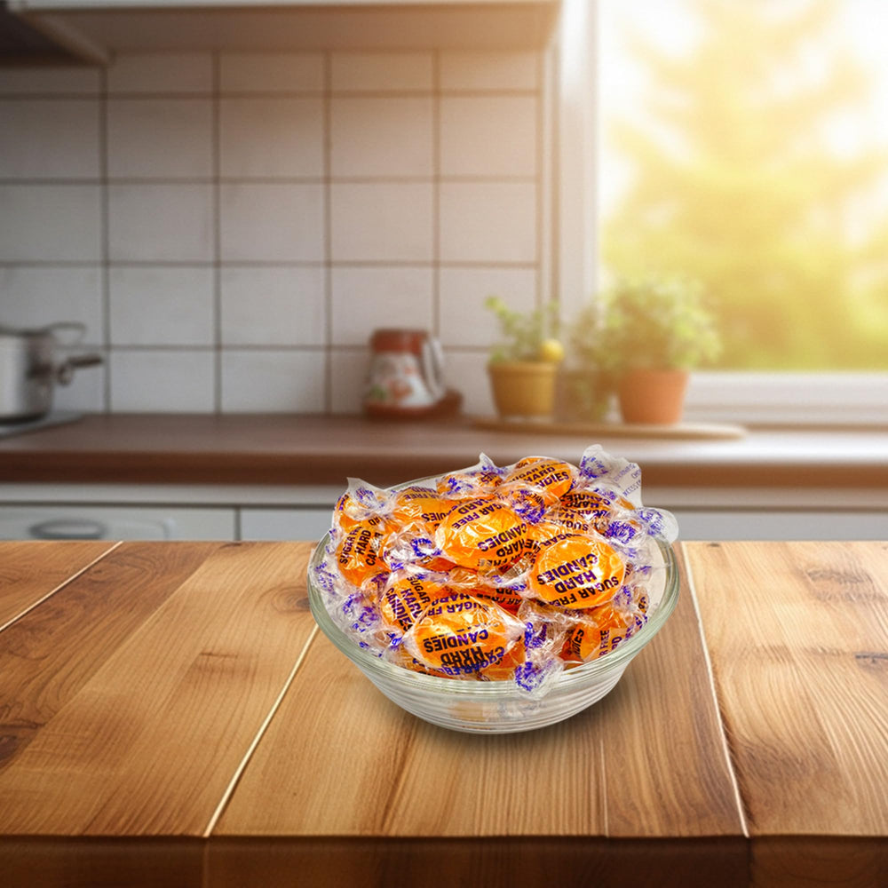 Fusion Sweets And Snacks comparación de tamaño con una mano para referencia de porción
