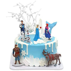 GALLIA figura junto a moneda para comparar tamaño, ideal para cupcakes y tartas