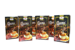 GANO EXCEL polvo del café instantáneo mostrando textura