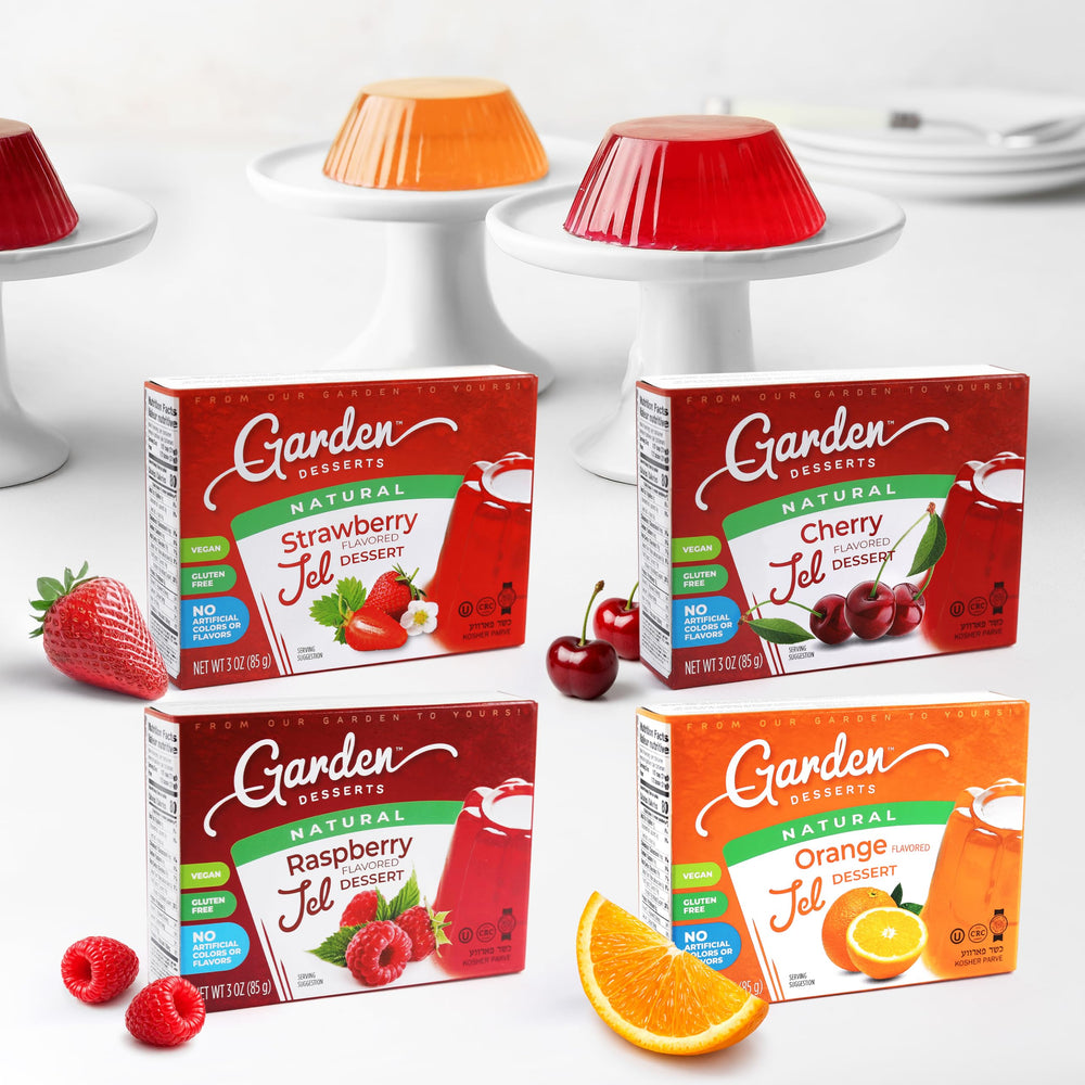 Garden Desserts mesa de fiesta con gelatinas servidas, ideal para reuniones