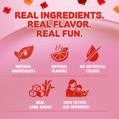 Garden Desserts etiqueta de ingredientes destacando origen vegetal y natural