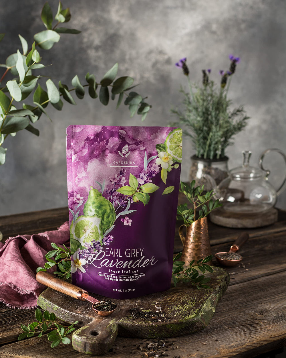 Gardenika bolsa resellable abierta mostrando interior y sello hermético