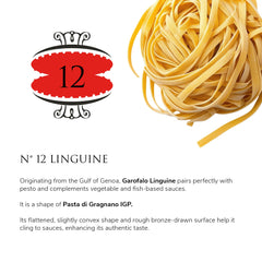 Garofalo linguine servida en cuchara demostrando punto al dente ideal