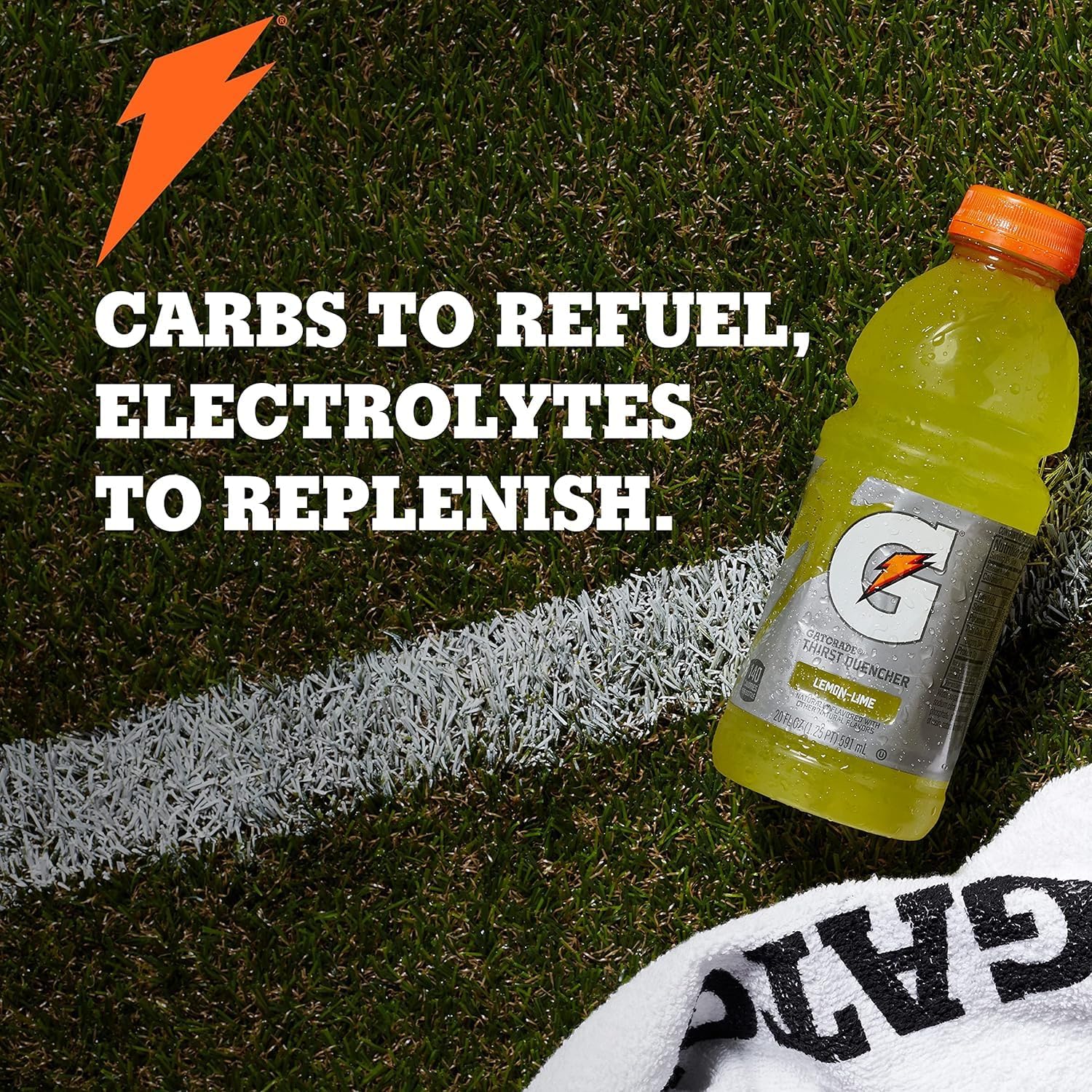 Gatorade botella junto a una regla mostrando tamaño portátil