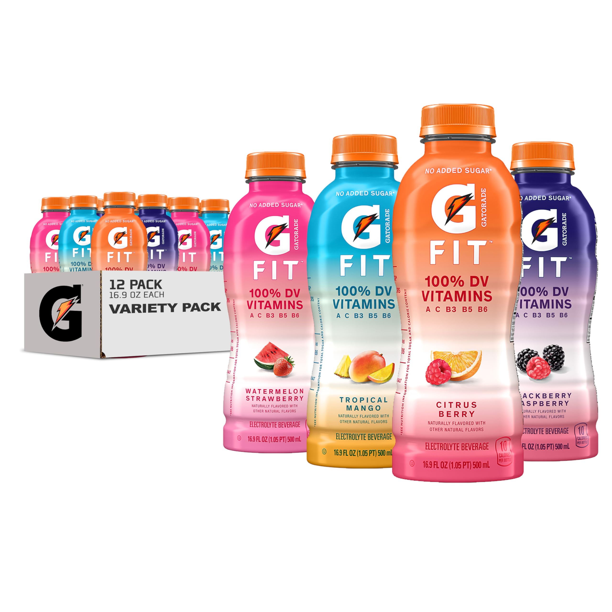 Gatorade botella frontal mostrando pack y beneficios de hidratación