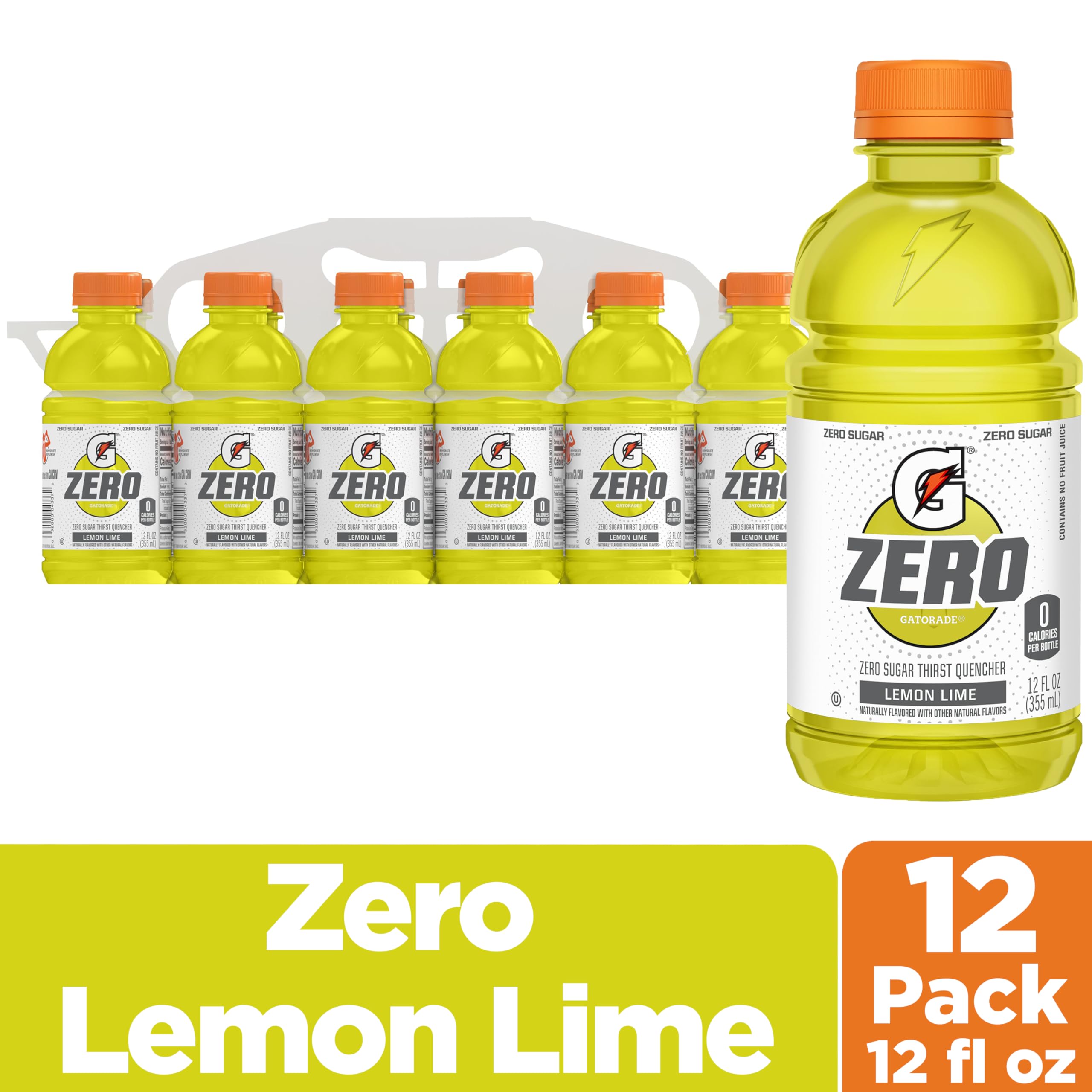 Gatorade G Zero limón-lima botella abierta lista para beber tras entrenamiento