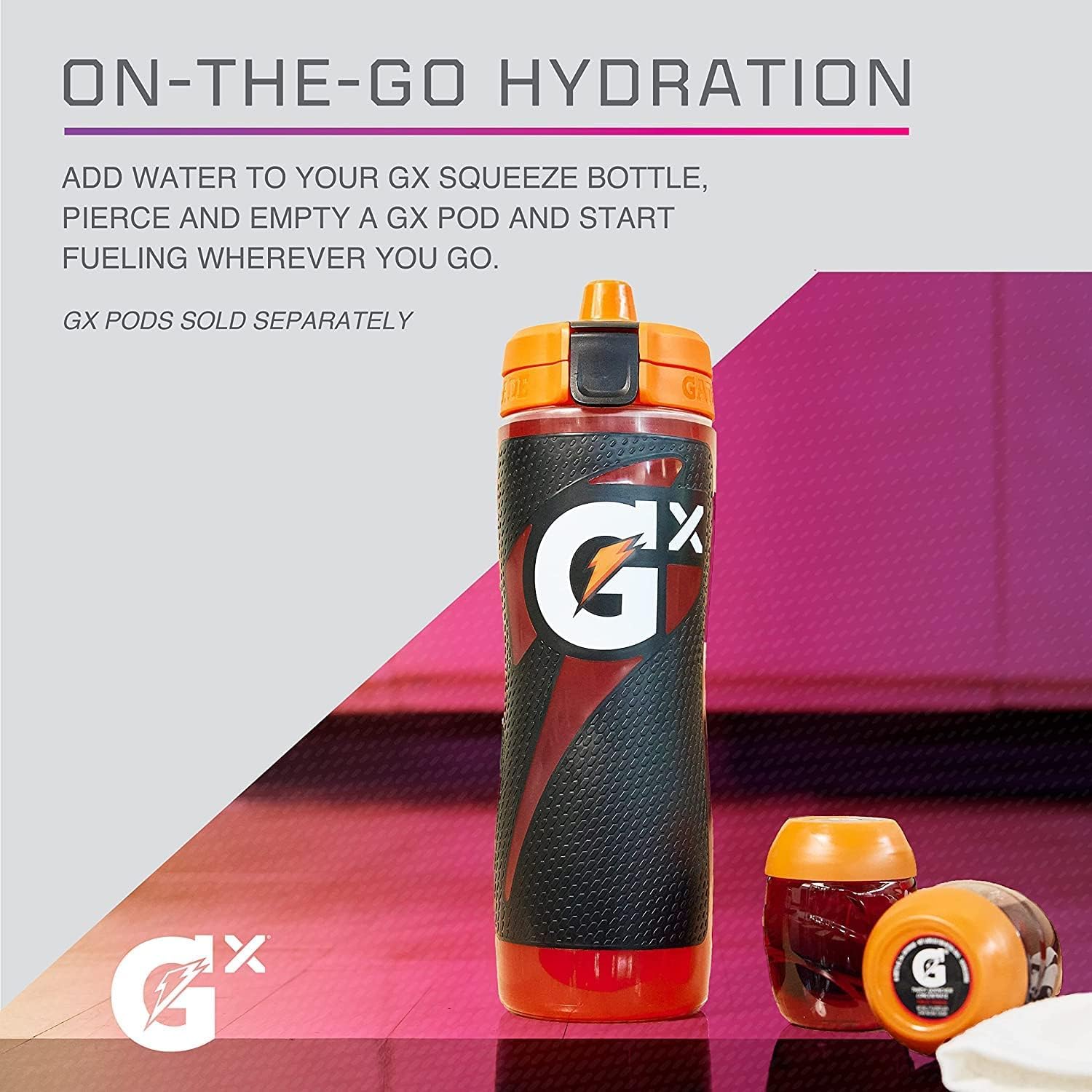 Gatorade Gx cápsula de fórmula lista para añadir agua y personalizar