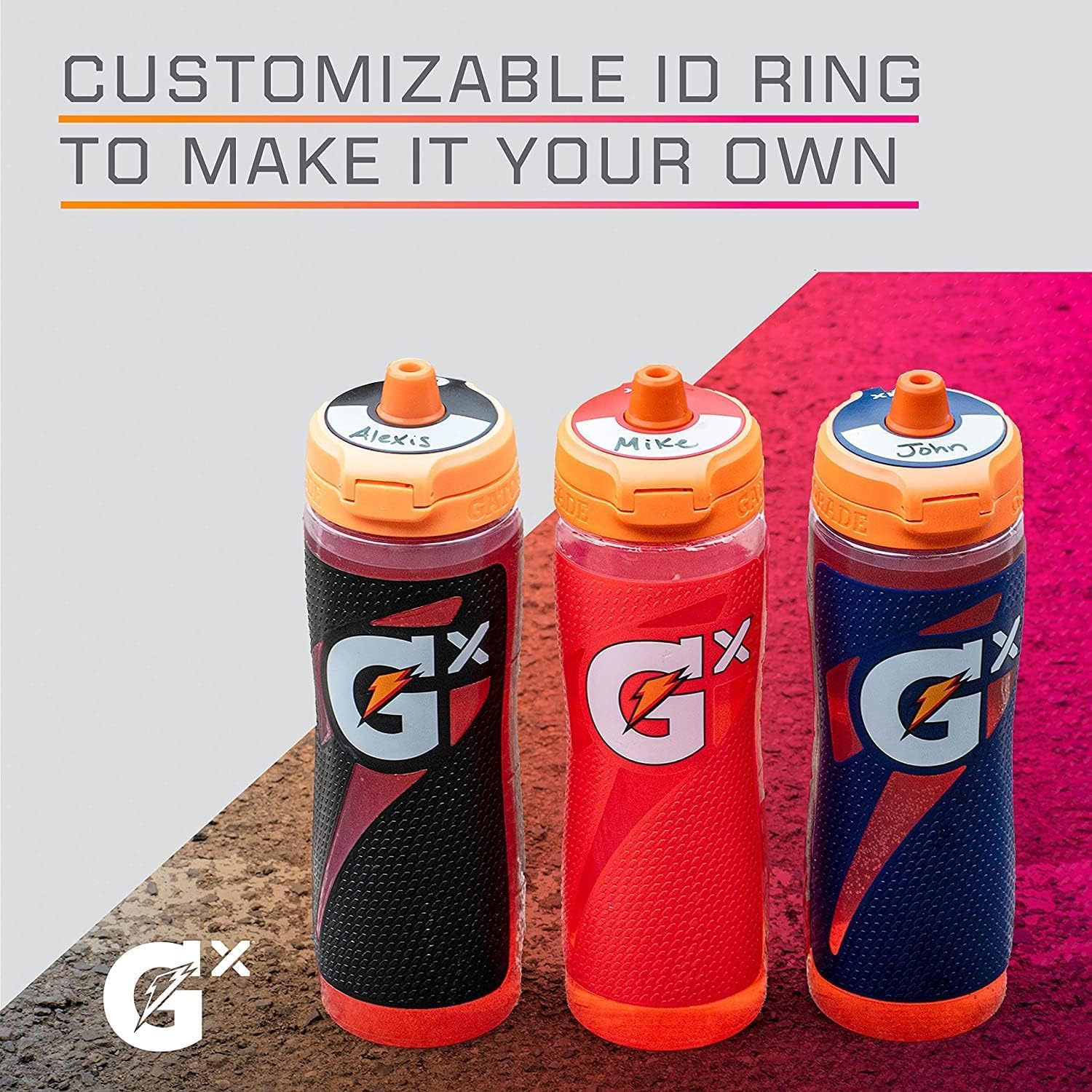 Gatorade Gx anillo de identificación personalizable para colores de equipo
