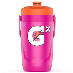 Gatorade jarra Gx frontal rosa que muestra capacidad y diseño, ideal para entrenamientos