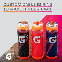 Gatorade Gx textura del cuerpo squeeze que facilita exprimir y controlar flujo