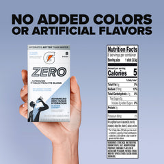 Gatorade sobre individual con polvo visible, demostrando facilidad de transporte