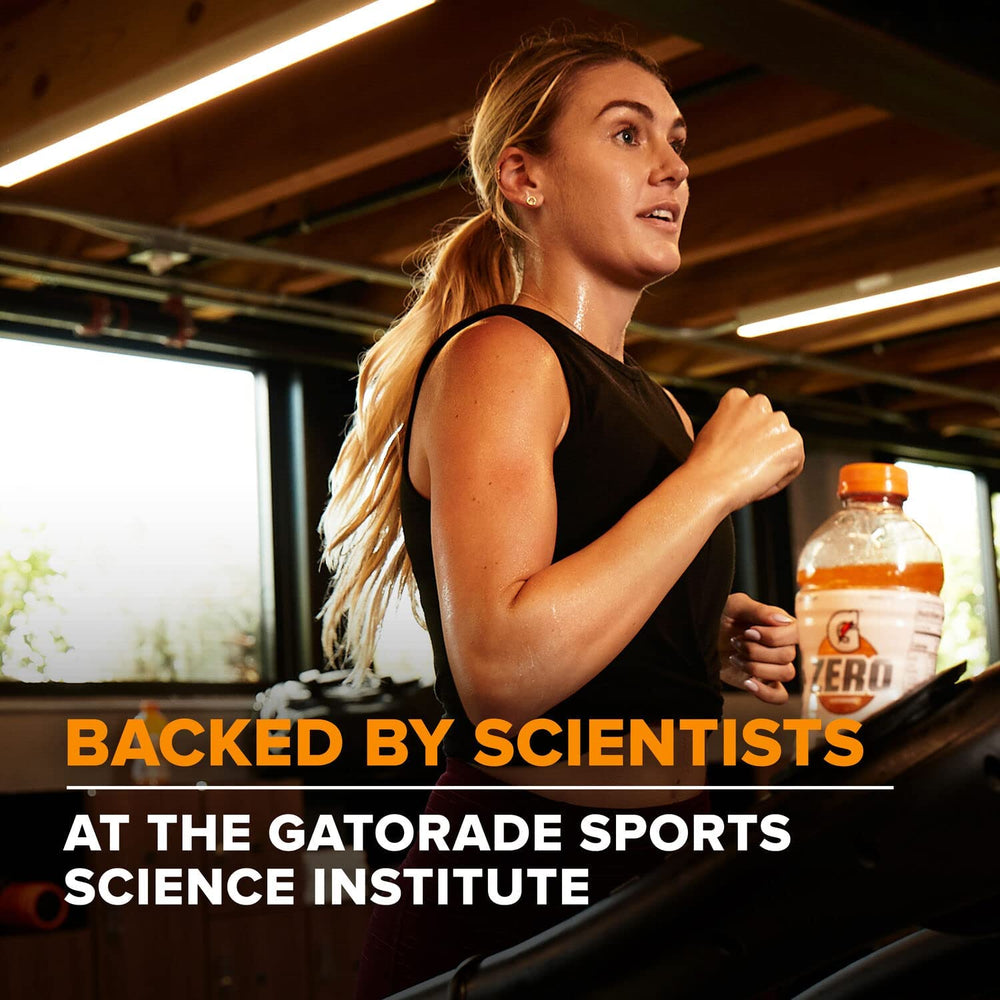 Gatorade botella junto a una regla para comparar tamaño 12 fl oz