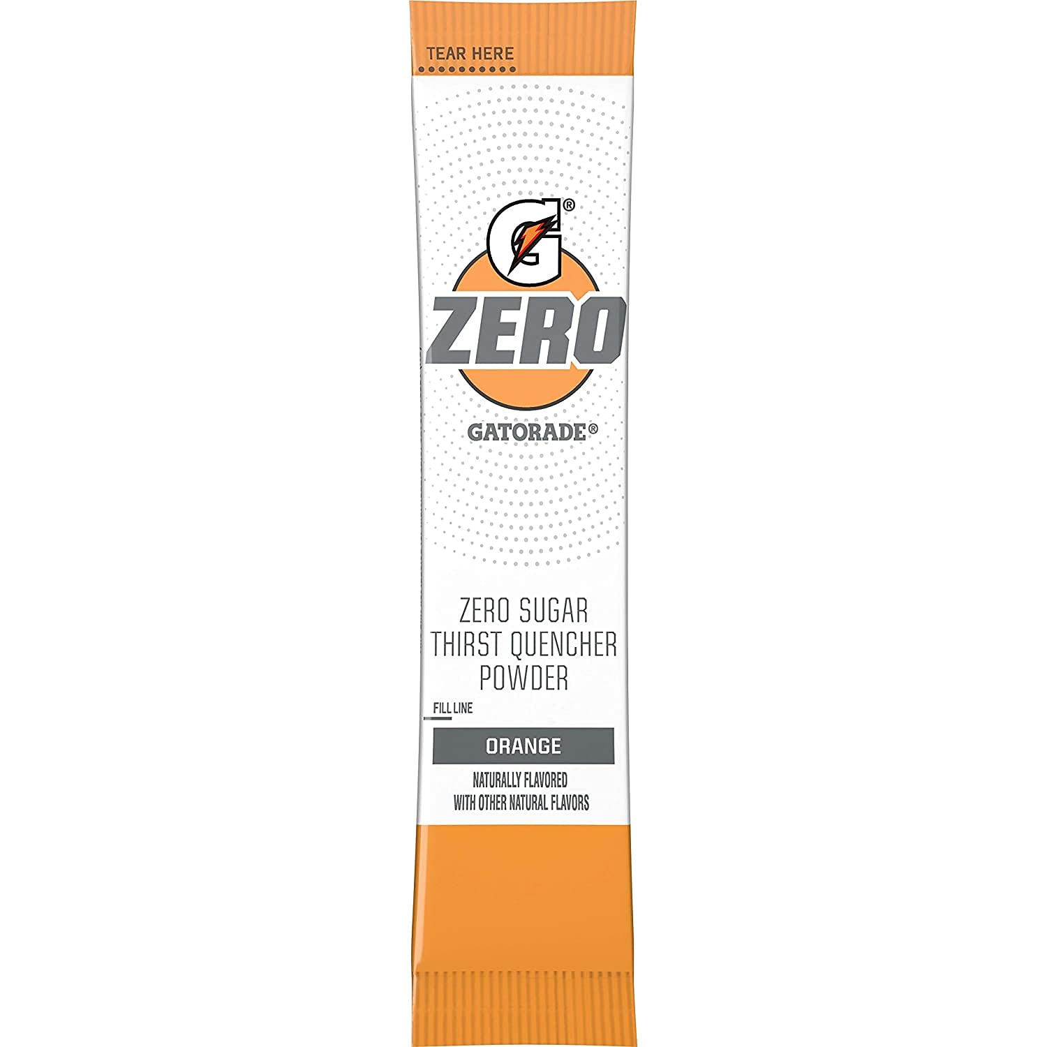 Gatorade sobre en mano listo para mezclar con agua, beneficio conveniencia