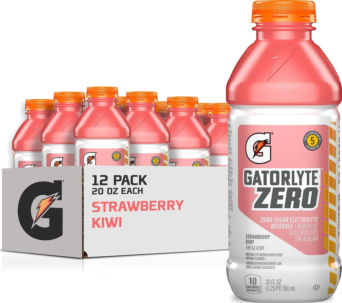 Gatorlyte botella frente mostrando diseño y beneficio de rehidratación