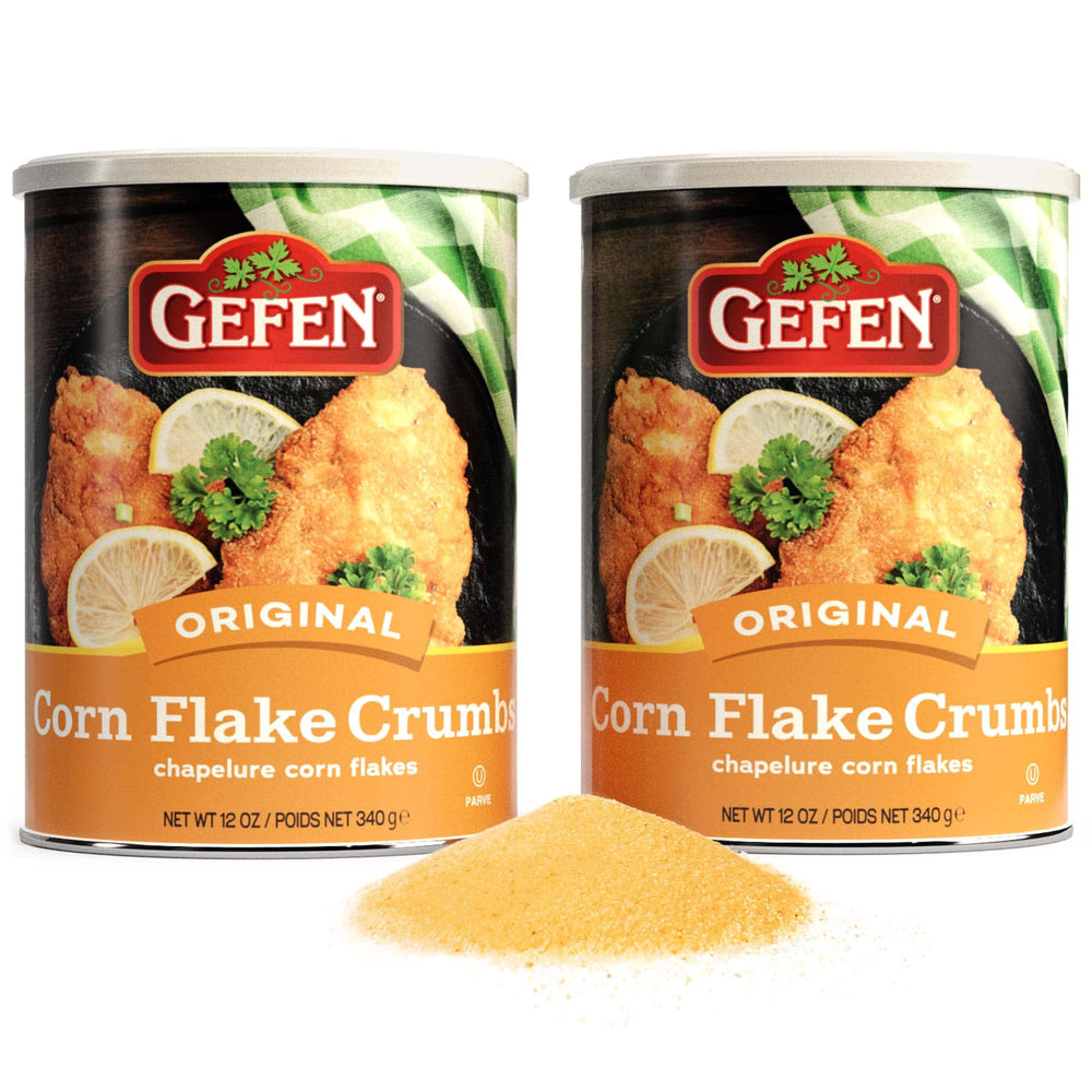 Gefen envase frontal con migas de corn flakes, práctico para empanar