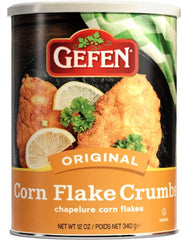 Gefen textura de migas de corn flakes en primer plano, aporta crocancia