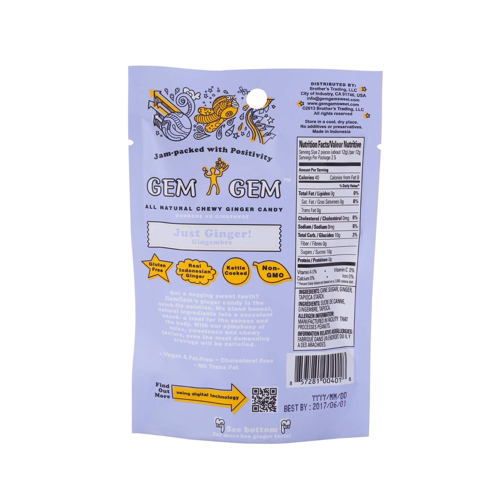 Gem Gem primer plano de la textura del caramelo y su brillo