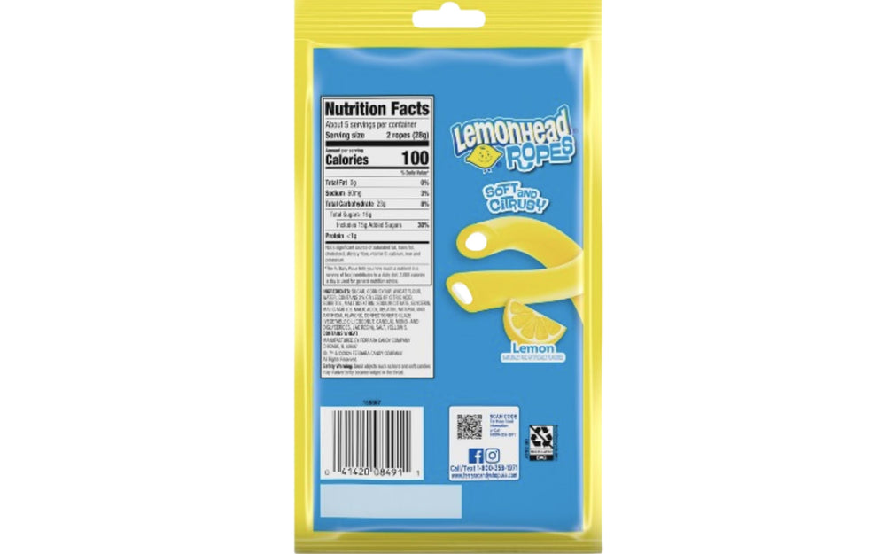 Generic Lemon Ropes porción en mano demostrando tamaño y fácil reparto