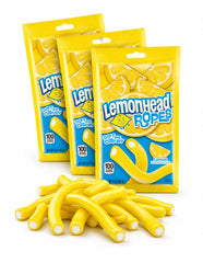 Generic Lemon Ropes paquete frontal mostrando las tres bolsas, ideal para compartir