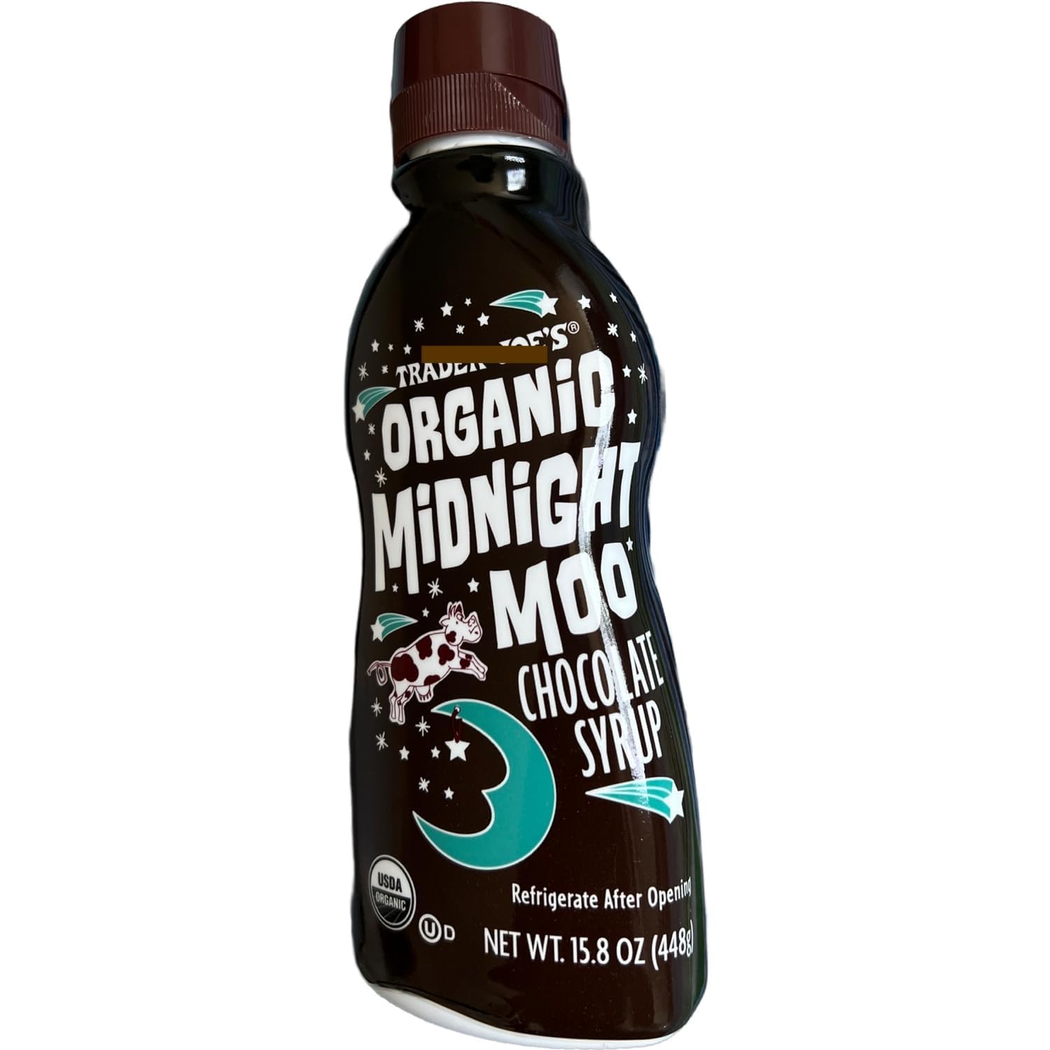 Generic Organic Midnight Moo frente del envase mostrando etiqueta orgánica y facilidad de uso
