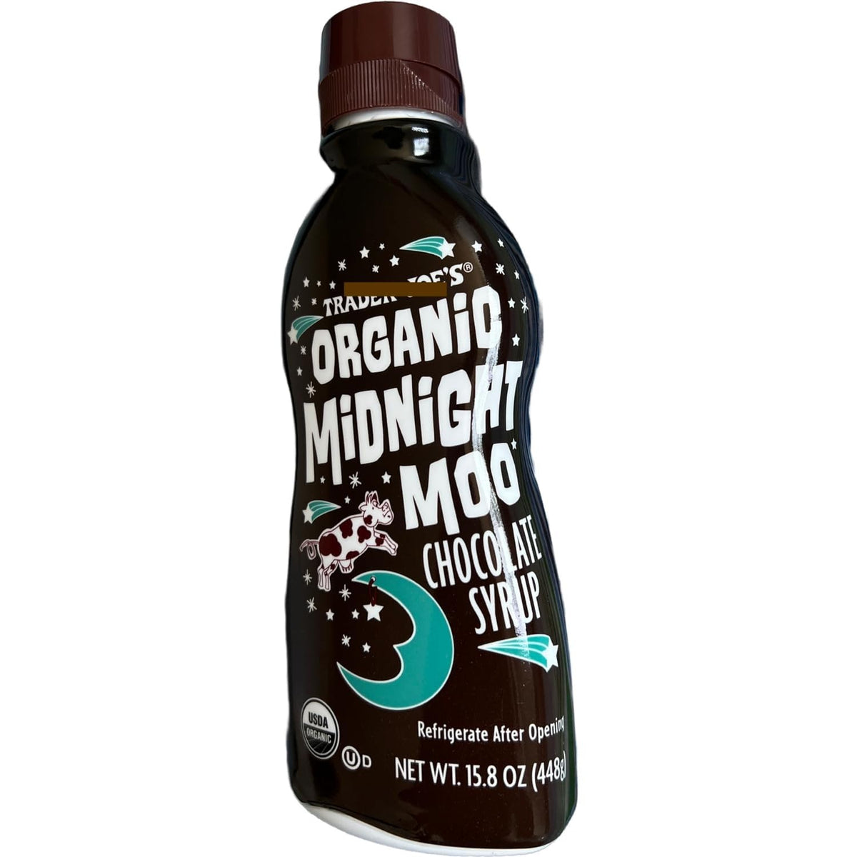 Generic Organic Midnight Moo frente del envase mostrando etiqueta orgánica y facilidad de uso