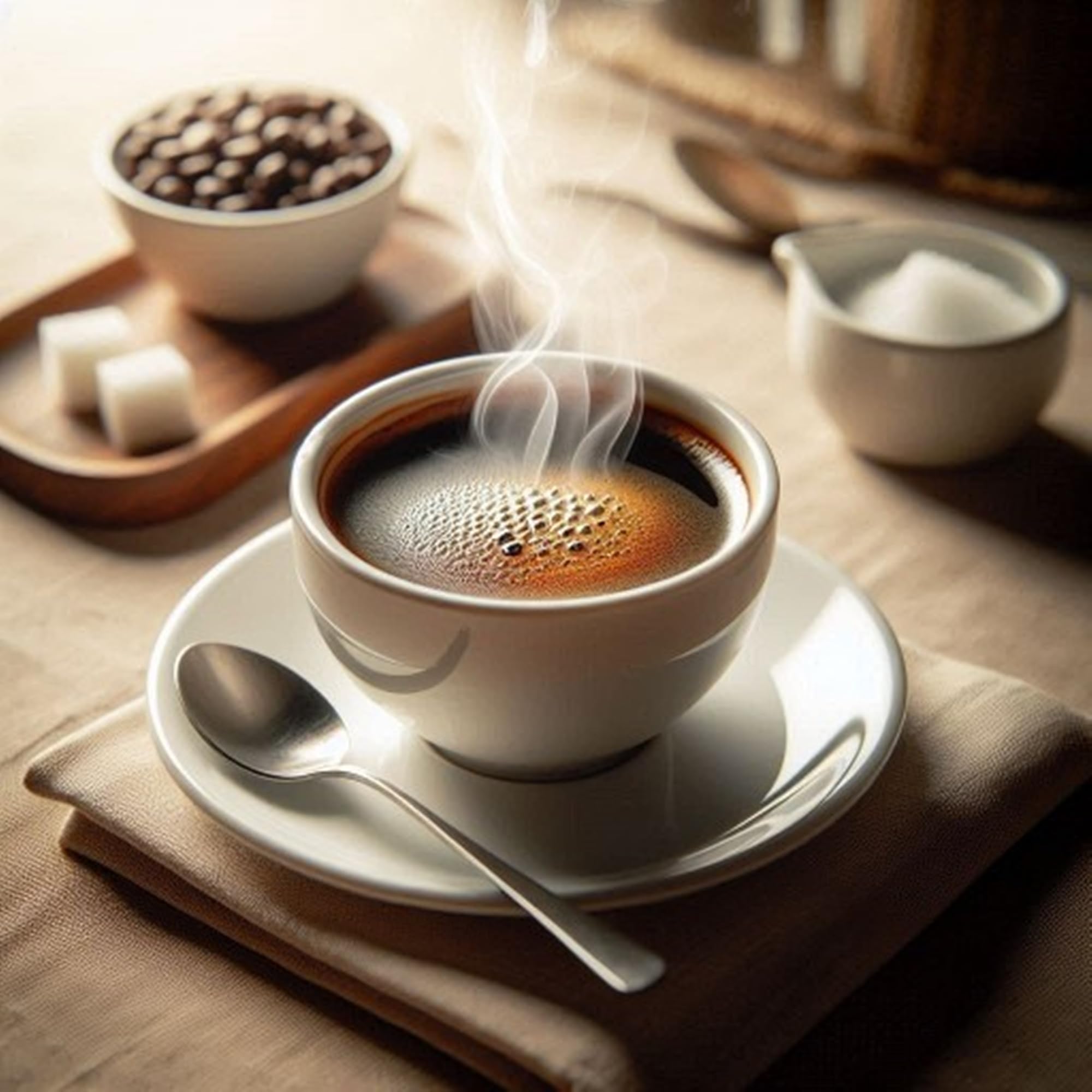 Generic textura y crema del café Sweet Vanilla Decaffeinato para una taza con cuerpo equilibrado
