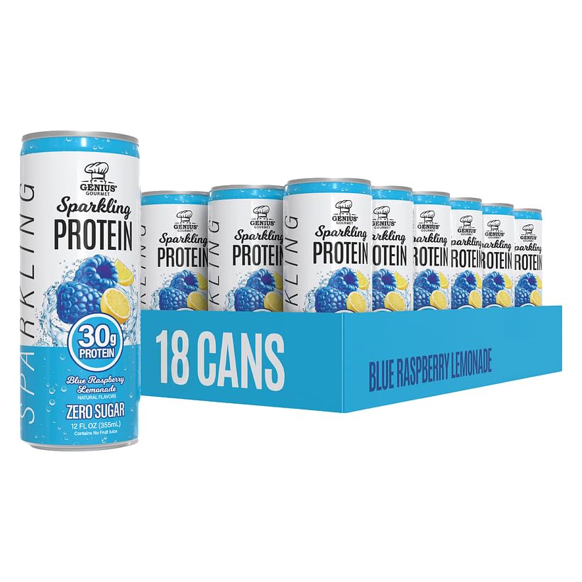 Genius Gourmet lata frente mostrando diseño y 30 g proteína