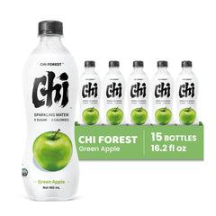 GENKI FOREST botella en mano para comparar tamaño y portabilidad