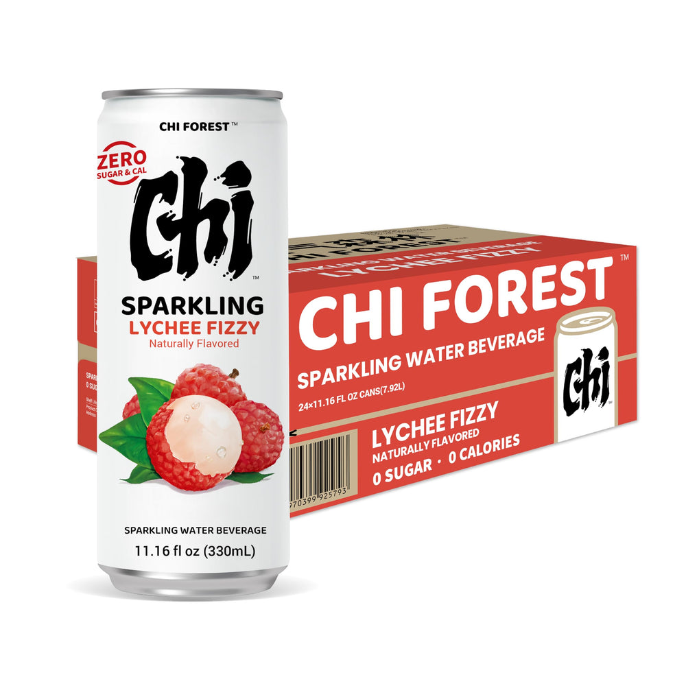 GENKI FOREST bebida servida en copa con hielo para una experiencia fresca