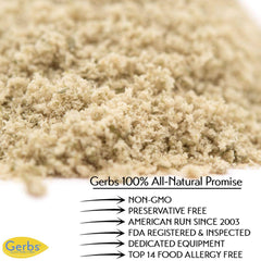 GERBS textura fina de harina de pepita, aporta cuerpo y sabor