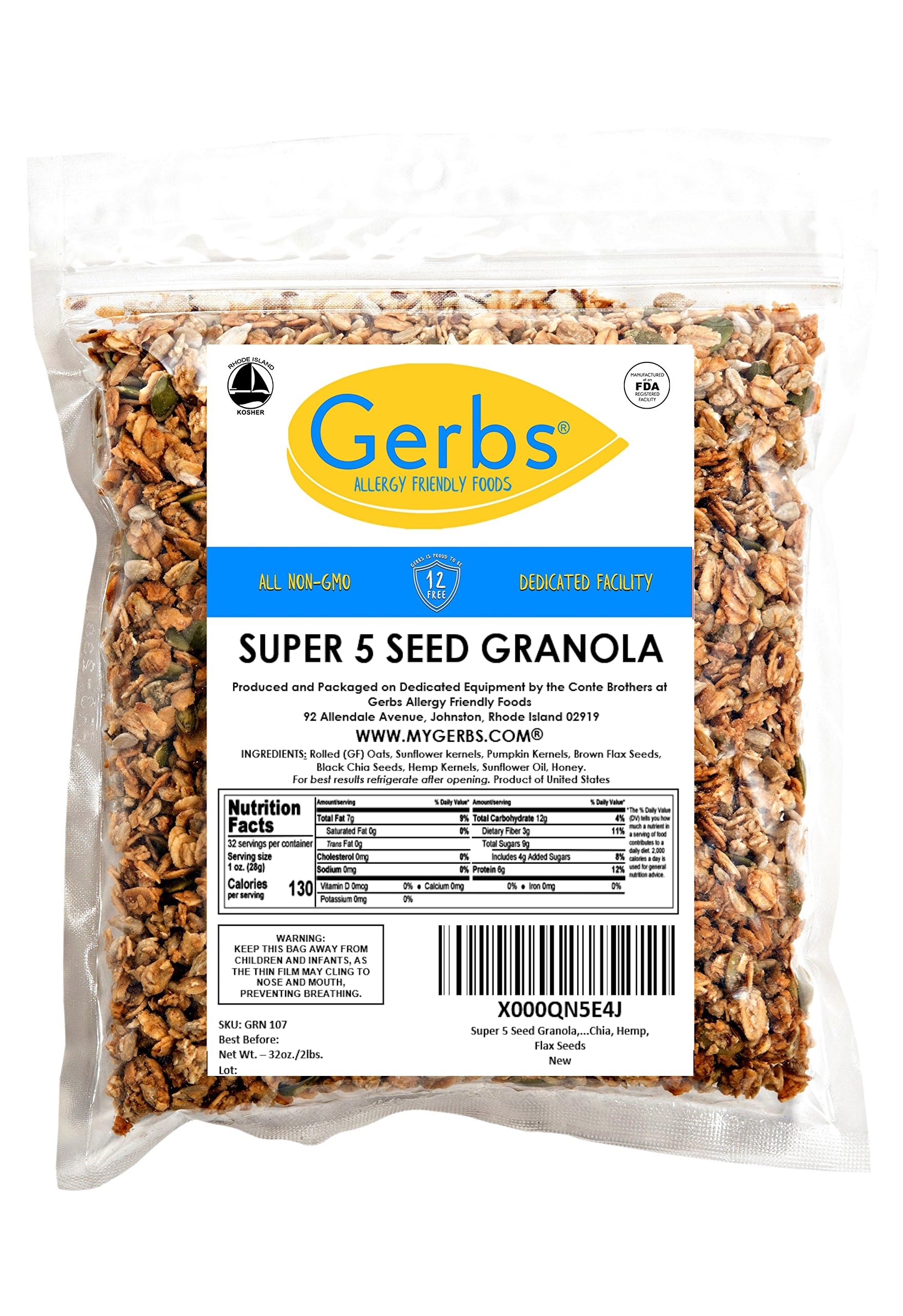 GERBS detalle de semillas mixtas que muestra variedad y frescura