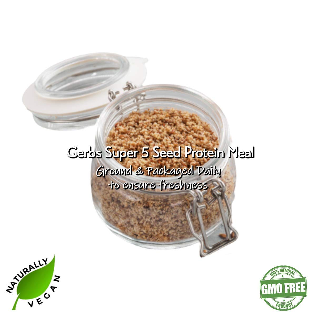 Gerbs batido y yogur enriquecidos con Super 5 Seed Meal nutritivo