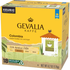 Gevalia caja junto a una taza para comparar tamaño y porción práctica