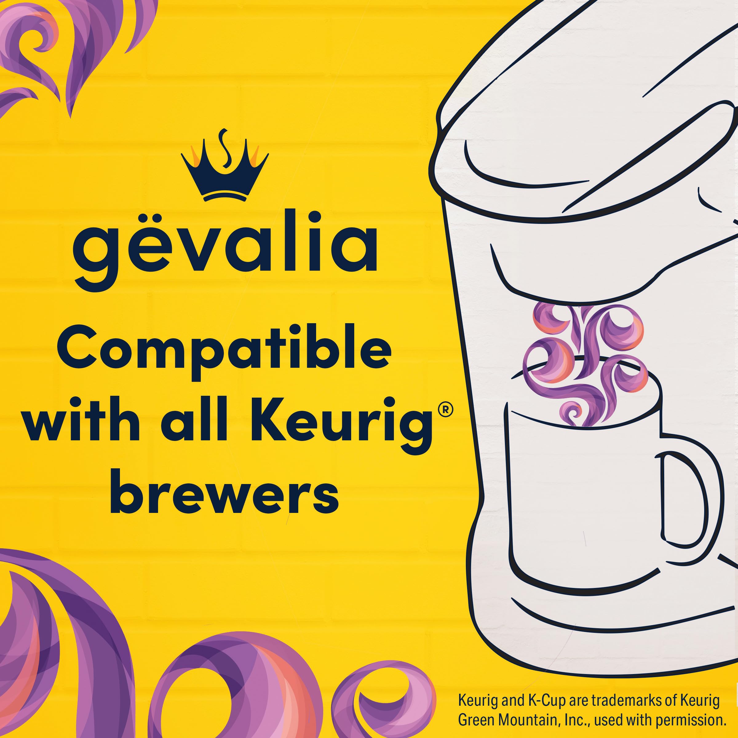 Gevalia taza con café servido destacando color y crema atractiva