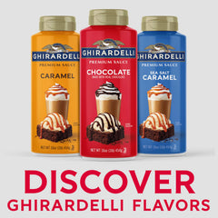 Ghirardelli detalle de una botella exprimible mostrando la boquilla práctica