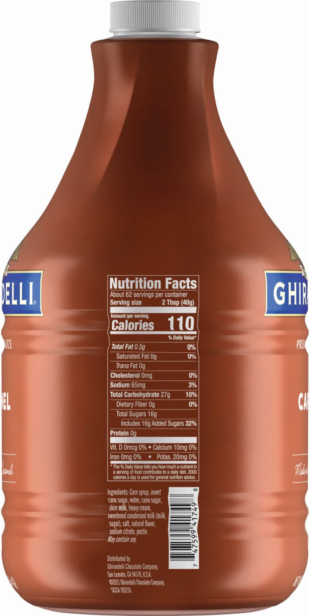 Ghirardelli detalle de la textura cremosa de la salsa para mezcla fácil