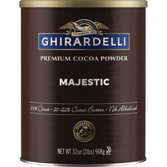 Ghirardelli frente del envase mostrando la marca y presentación de 2 lb