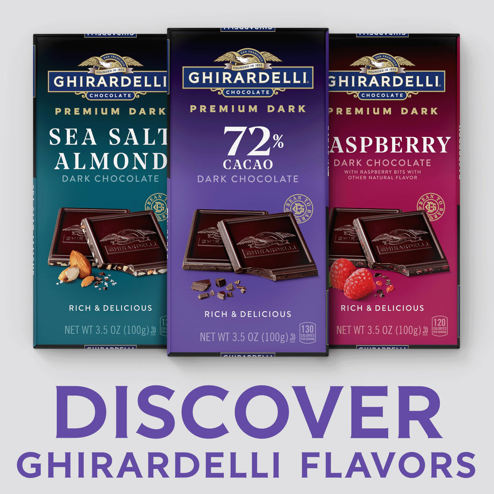 GHIRARDELLI porciones rompidas que muestran un interior denso ideal para degustar