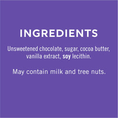 GHIRARDELLI tableta de 3.5 oz en mano para comparar tamaño y porción práctica