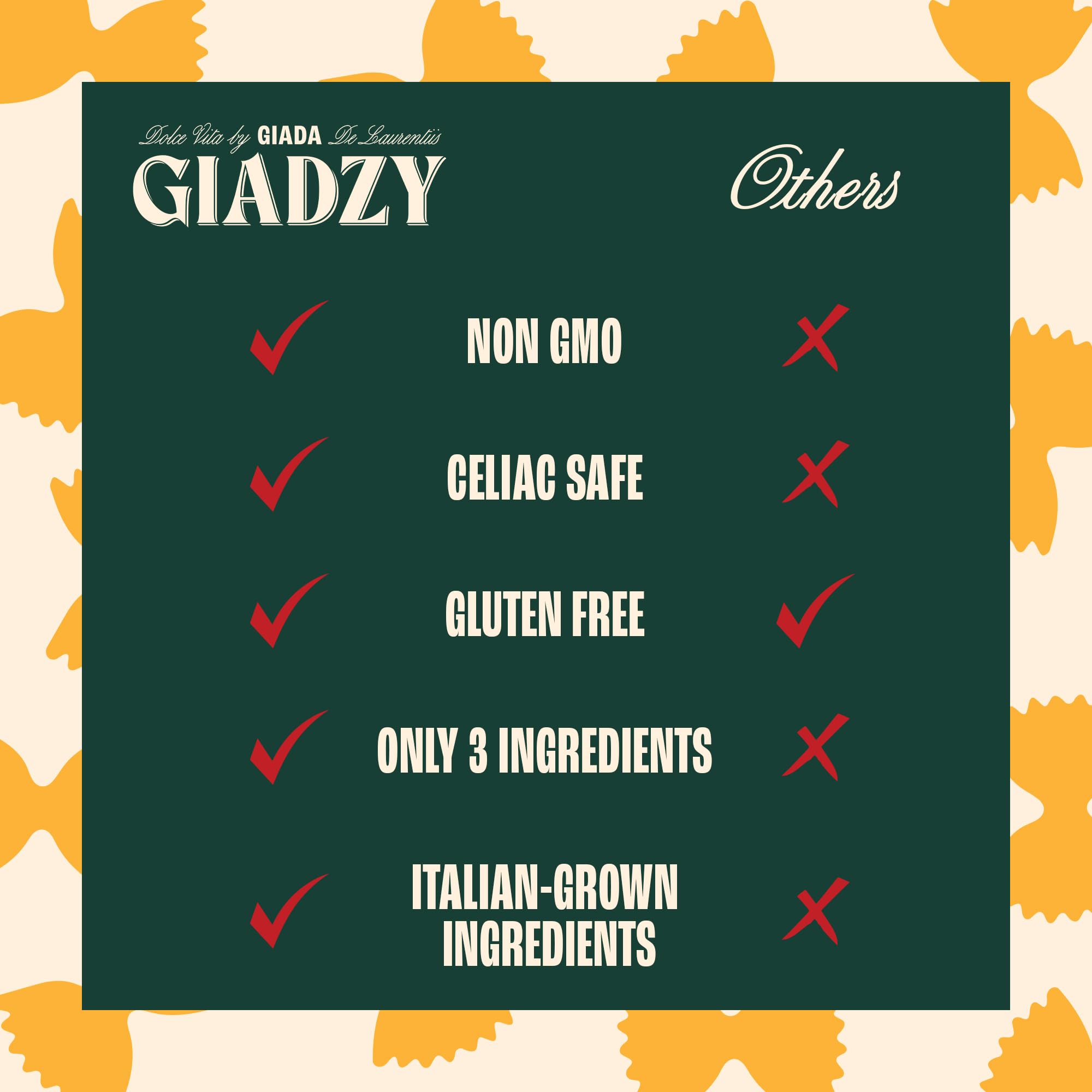 Giadzy mezzi rigatoni cerca, rigidez que mantiene al dente