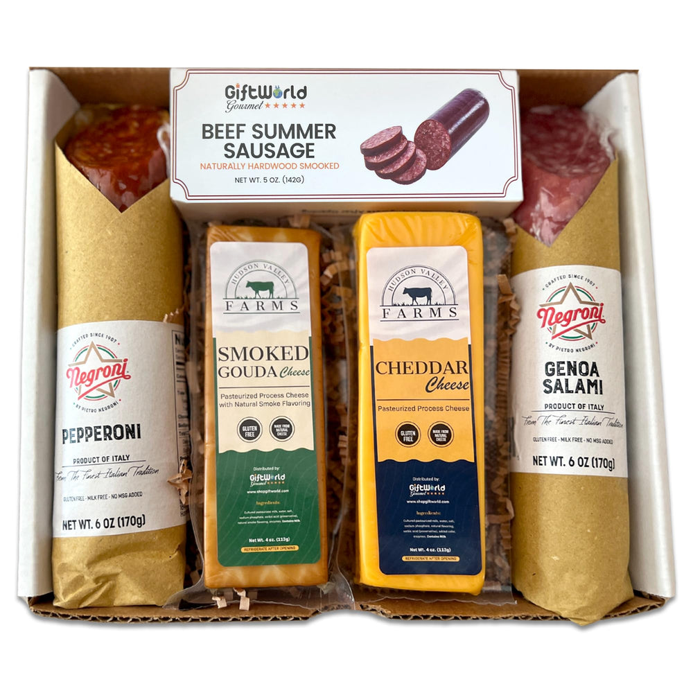 GiftWorld primer plano de salami mostrando textura y sabor sabroso