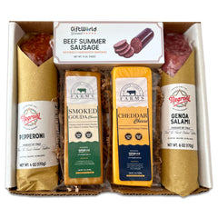 GiftWorld primer plano de salami mostrando textura y sabor sabroso