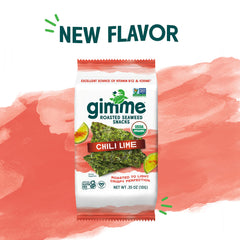 gimMe lámina de alga tostada Chili Lime crocante y apetecible