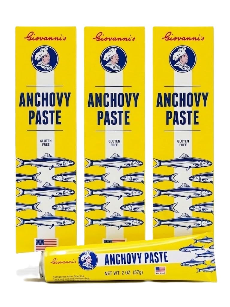 Giovanni's PASTE frente del tubo mostrando formato 2 oz y beneficio de dosificación