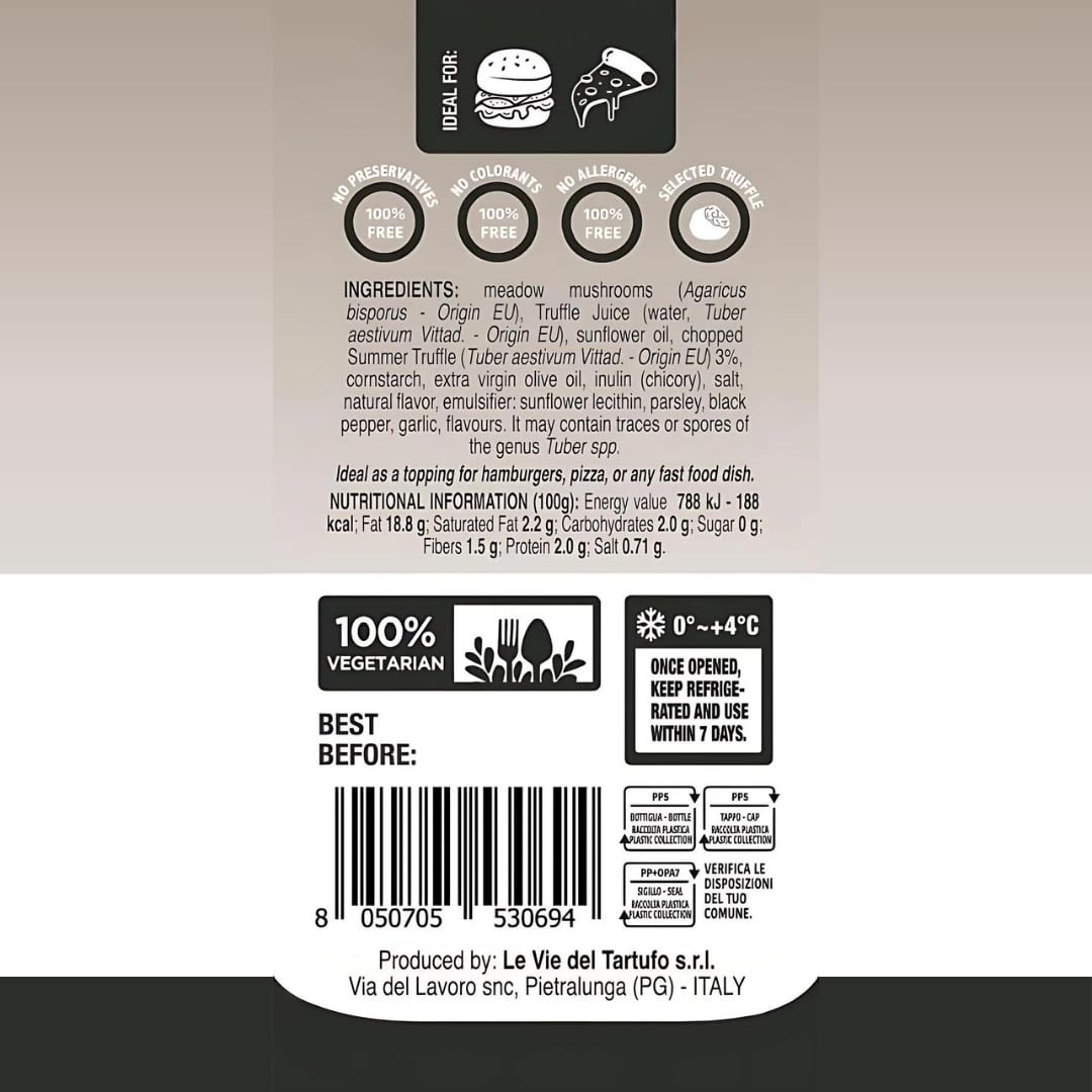 GL TRUFFLE GOURMET LINE junto a utensilios mostrando tamaño 33 oz