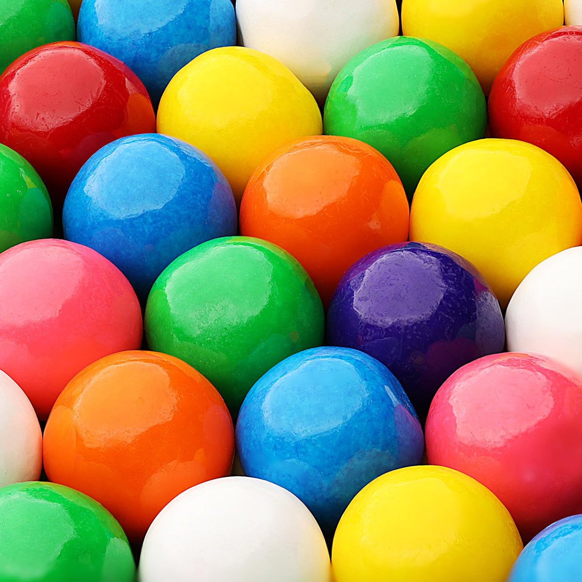 Global Gumball bolsa frontal mostrando 1.7 lb y colores vivos para recarga