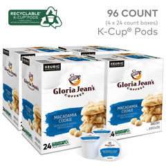 Gloria Jean's cápsula abierta con polvo de café detallando aroma y frescura